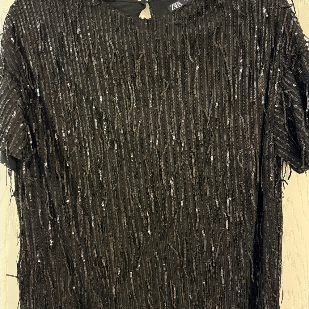 Zara Black Sequin Women's Dress